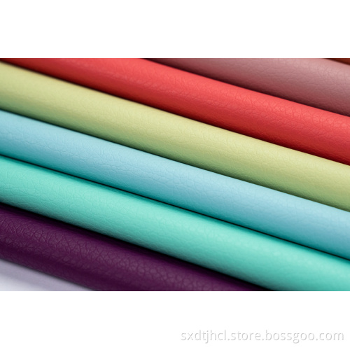 HIgh Light Solid Color PU Artificial Sofa Leather